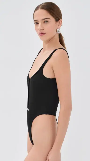 Versace Bio Cotton Rib Thong Bodysuit | Thumbnail 5