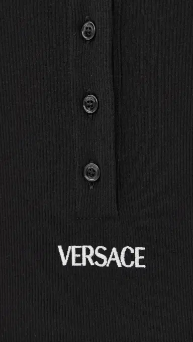 Versace Bio Cotton Rib Thong Bodysuit | Thumbnail 6