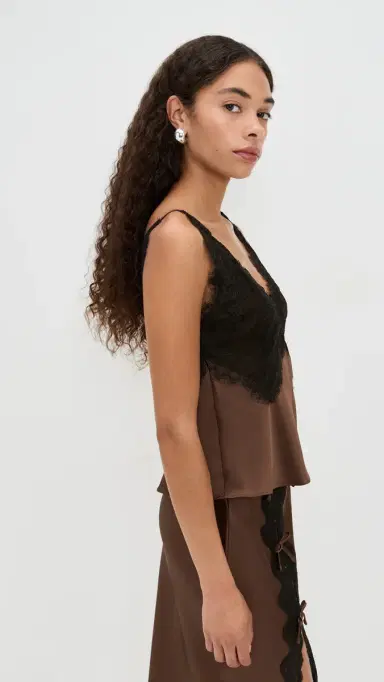 LoveShackFancy Elloryn Top Chocolate Brown | Thumbnail 4 LoveShackFancy Elloryn Top Chocolate Brown | Thumbnail 4
