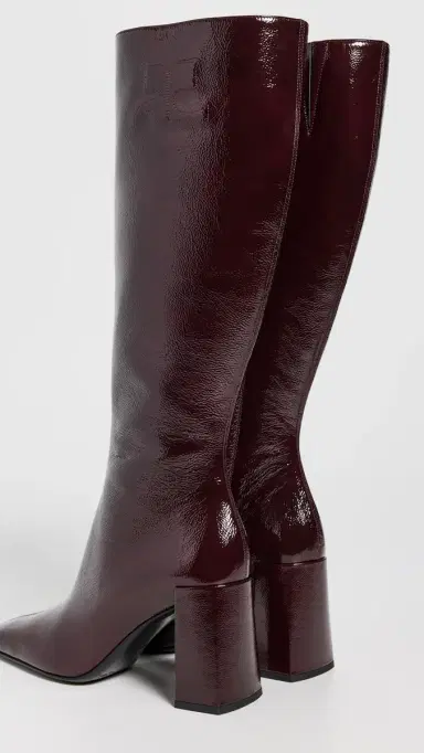 Courrèges Heritage Shadow Naplack Boots Burgundy | Thumbnail 4 Courrèges Heritage Shadow Naplack Boots Burgundy | Thumbnail 4