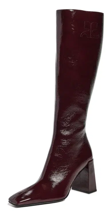 Courrèges Heritage Shadow Naplack Boots Burgundy | Thumbnail 1 Courrèges Heritage Shadow Naplack Boots Burgundy | Thumbnail 1