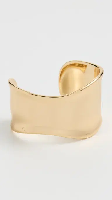 Madewell Wide Cuff Bracelet Antique Gold One Size | Thumbnail 2