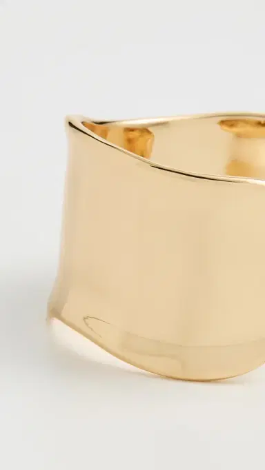 Madewell Wide Cuff Bracelet Antique Gold One Size | Thumbnail 4