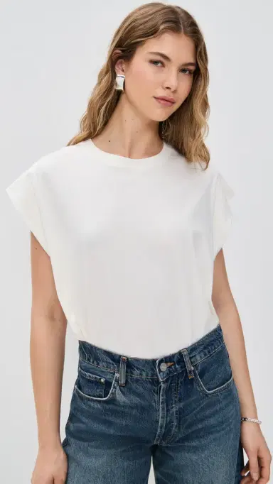 Pistola Trina Muscle Tee White Sand | Thumbnail 2