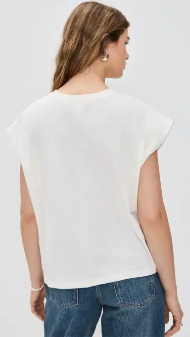 Pistola Trina Muscle Tee White Sand | Thumbnail 3