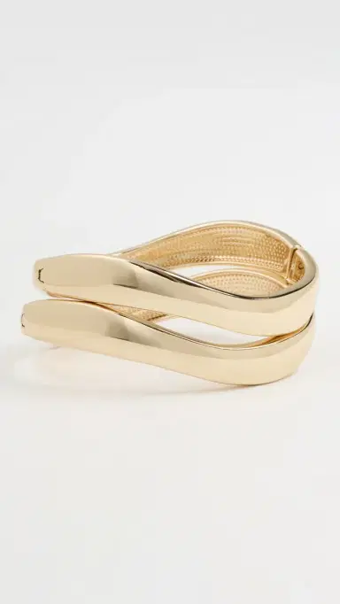 BaubleBar Tiana Bangle Set Gold One Size | Thumbnail 2