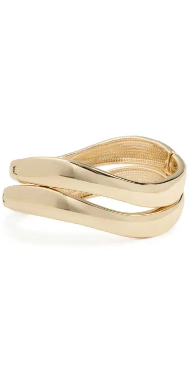 BaubleBar Tiana Bangle Set Gold One Size | Thumbnail 1