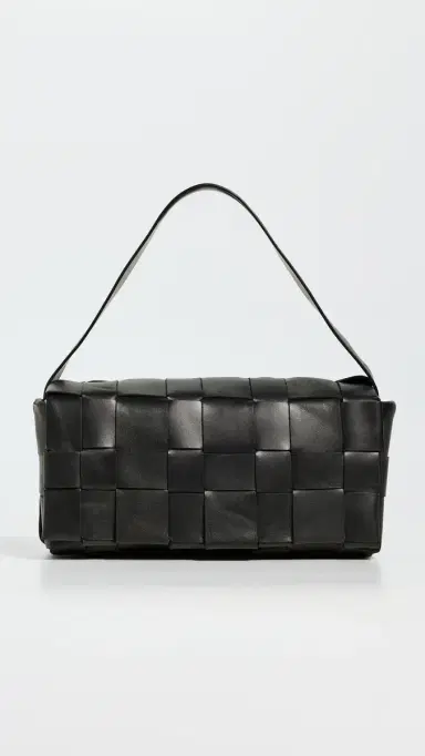 St. Agni Woven Envelope Mini Tote Black One Size | Thumbnail 2