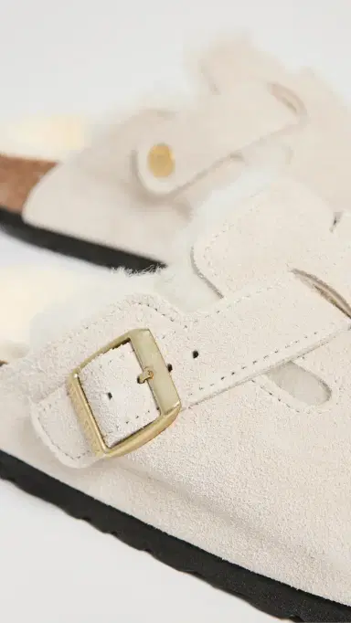 Birkenstock Boston Shearling Clogs Antique White/Antique White 36 | Thumbnail 6