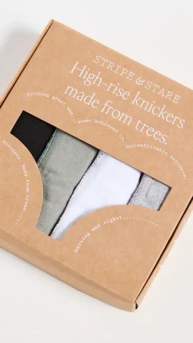 Stripe & Stare Basics Mix High Rise Box 4 Pack Set Multi | Thumbnail 6