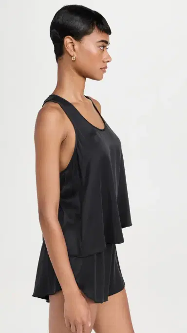 Lunya Washable Silk Tulip Back Set Immersed Black | Thumbnail 4