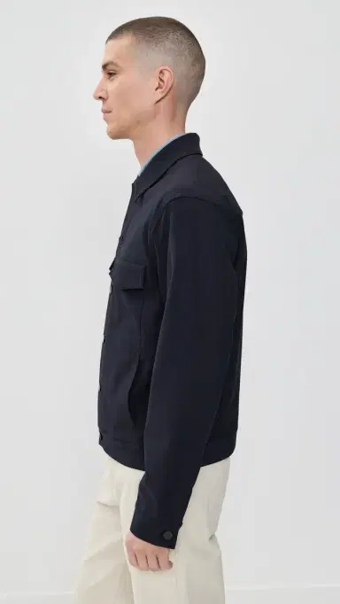 Theory River Jacket in Neoteric Twill Dark Navy M | Thumbnail 4 Theory River Jacket in Neoteric Twill Dark Navy M | Thumbnail 4
