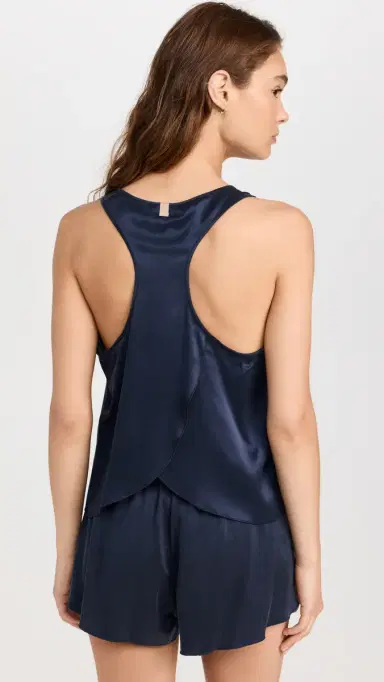 Lunya Washable Silk Tulip Back Set Deep Blue | Thumbnail 3