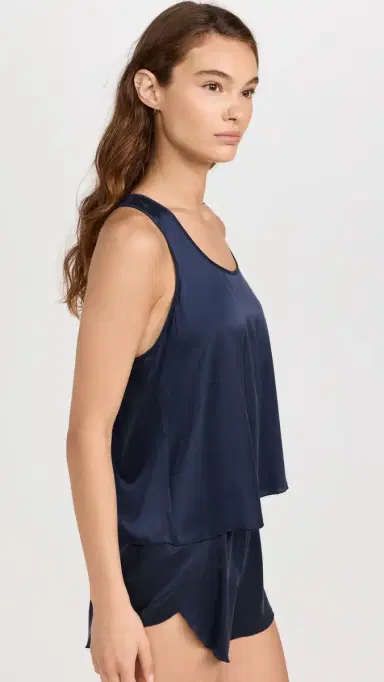 Lunya Washable Silk Tulip Back Set Deep Blue | Thumbnail 4
