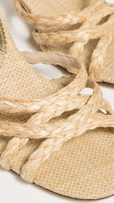 Sam Edelman Camille 2 Heeled Mules Tan Raffia | Thumbnail 6