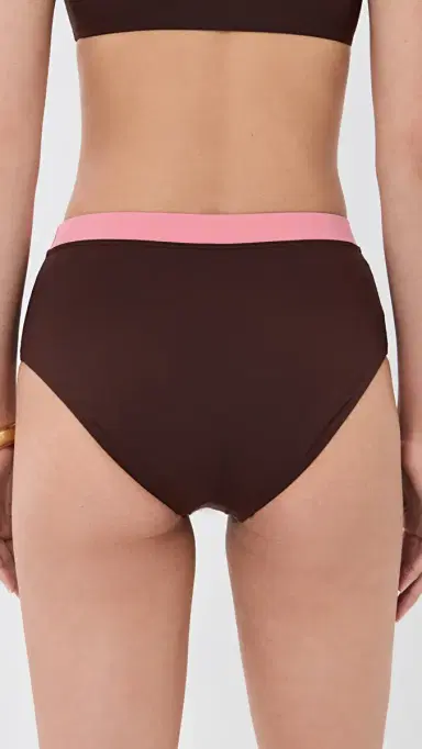 Staud Devon Bikini Bottoms Brown/Colorblock | Thumbnail 3 Staud Devon Bikini Bottoms Brown/Colorblock | Thumbnail 3