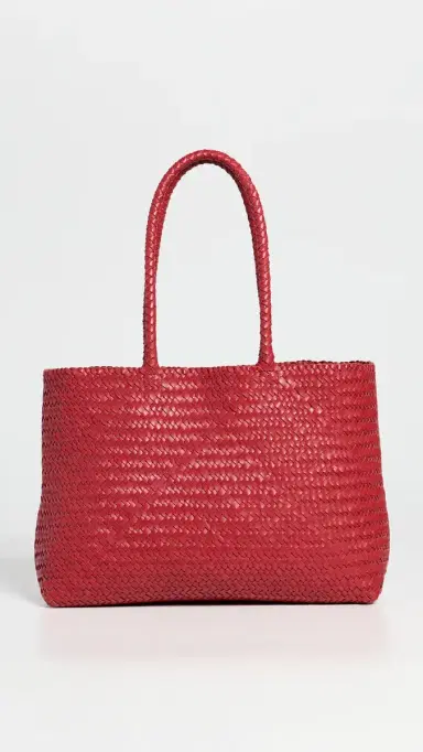 Madewell The Handwoven Leather Tote Scarlett One Size | Thumbnail 2 Madewell The Handwoven Leather Tote Scarlett One Size | Thumbnail 2