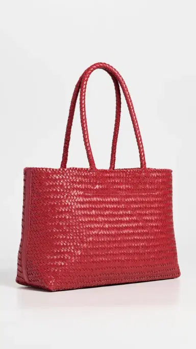 Madewell The Handwoven Leather Tote Scarlett One Size | Thumbnail 5 Madewell The Handwoven Leather Tote Scarlett One Size | Thumbnail 5