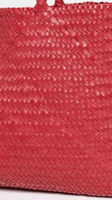Madewell The Handwoven Leather Tote Scarlett One Size | Thumbnail 6 Madewell The Handwoven Leather Tote Scarlett One Size | Thumbnail 6