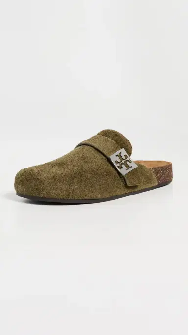 Tory Burch Mellow Mules Wild Olive/Silver | Thumbnail 2