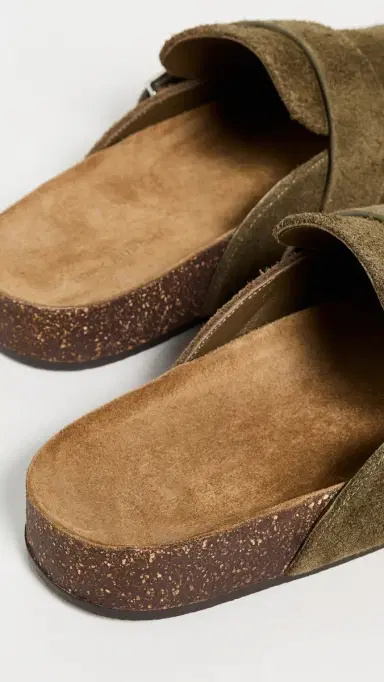 Tory Burch Mellow Mules Wild Olive/Silver | Thumbnail 5
