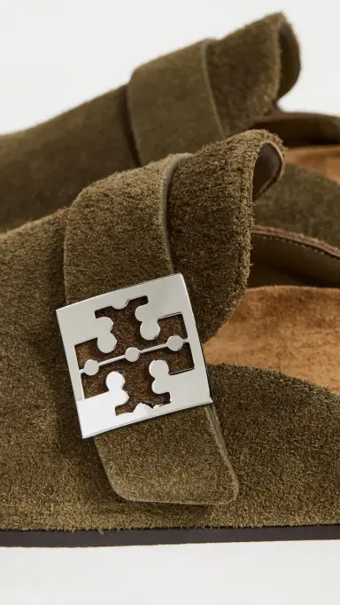 Tory Burch Mellow Mules Wild Olive/Silver | Thumbnail 6