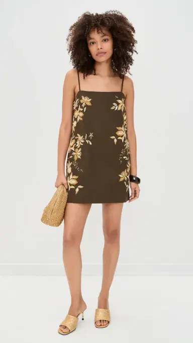 Hemant & Nandita Mini Dress Brown | Thumbnail 5