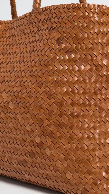 Madewell The Handwoven Leather Tote Burnt Sienna One Size | Thumbnail 5