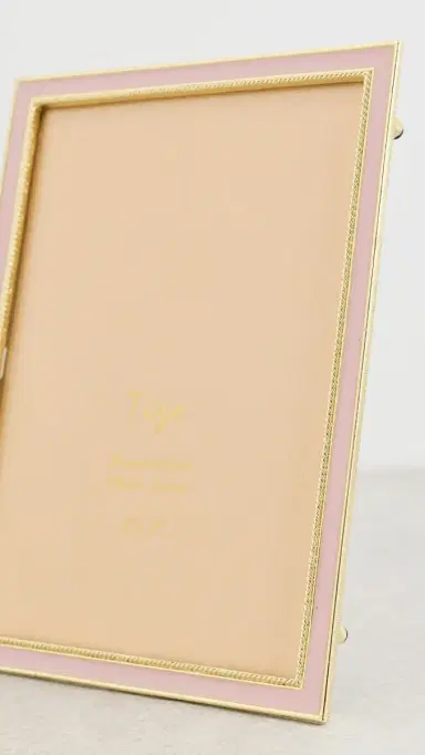 Tizo Design Enameled Gold Frame Pink 5x7 | Thumbnail 4