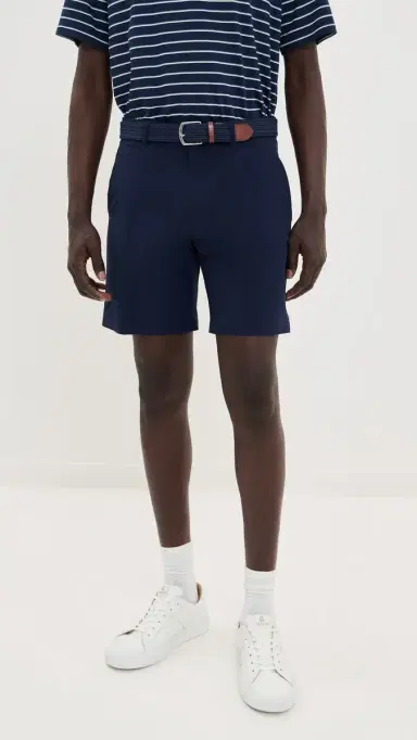 RLX Ralph Lauren On Course Matte Stretch Nylon Shorts 8 Refined Navy 33 | Thumbnail 2
