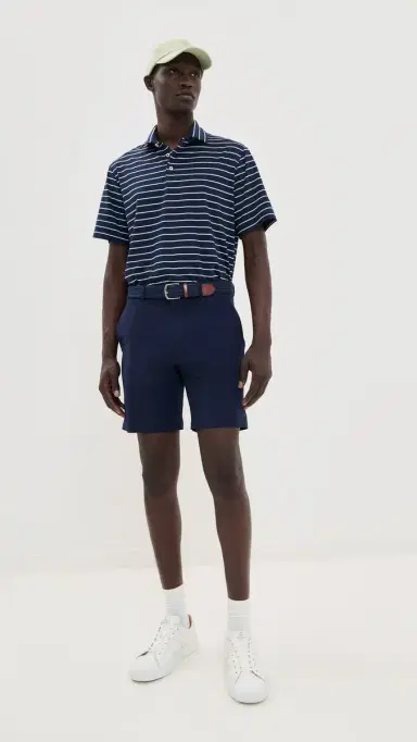 RLX Ralph Lauren On Course Matte Stretch Nylon Shorts 8 Refined Navy 33 | Thumbnail 5