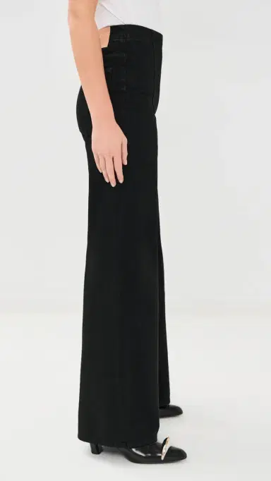 Ulla Johnson The Bianca Wide Leg Jeans Noir 25 | Thumbnail 4 Ulla Johnson The Bianca Wide Leg Jeans Noir 25 | Thumbnail 4