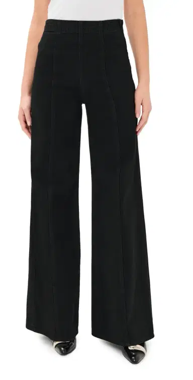 Ulla Johnson The Bianca Wide Leg Jeans Noir 25 | Thumbnail 1 Ulla Johnson The Bianca Wide Leg Jeans Noir 25 | Thumbnail 1