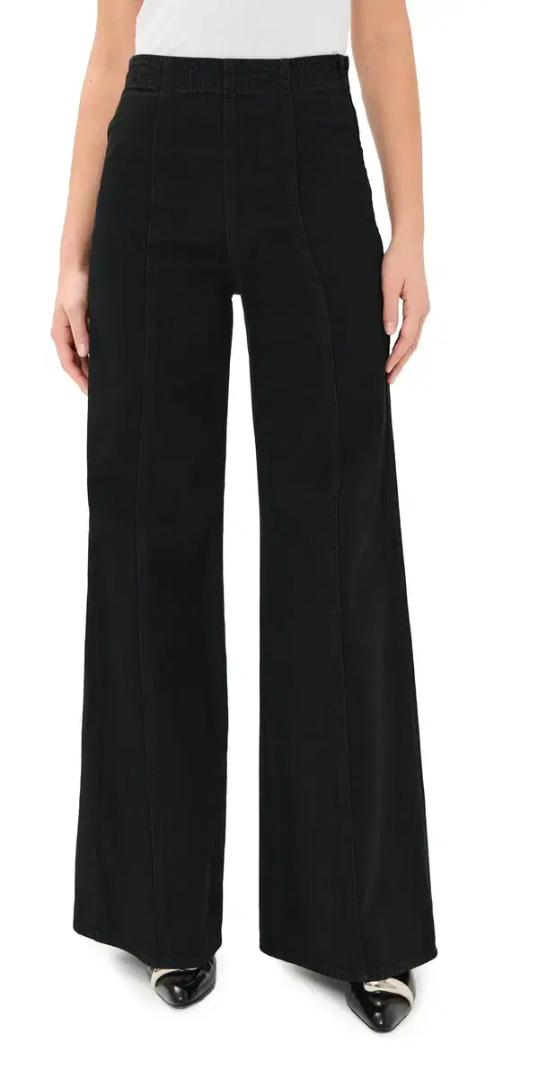 The Bianca Wide Leg Jeans Noir