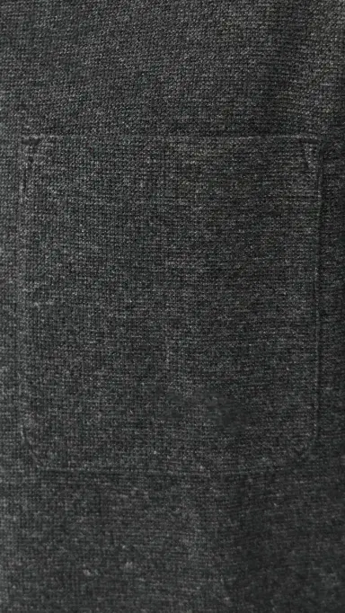 FRAME Long Sleeve Waffle Textured Shirt Heather Grey | Thumbnail 6 FRAME Long Sleeve Waffle Textured Shirt Heather Grey | Thumbnail 6
