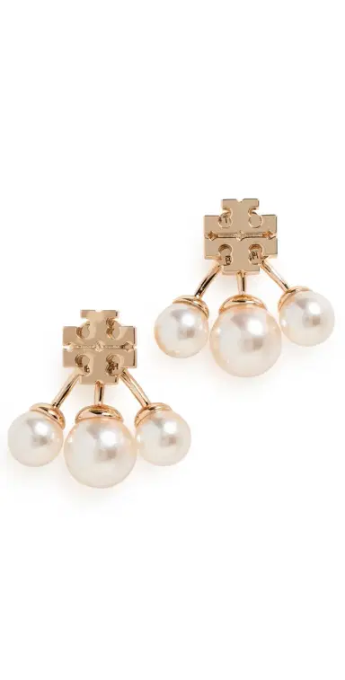 Tory Burch Moondance Pearl Front-Back Earrings | Thumbnail 1 Tory Burch Moondance Pearl Front-Back Earrings | Thumbnail 1