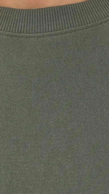 Tibi Lightweight Sweatshirt Olive | Thumbnail 6