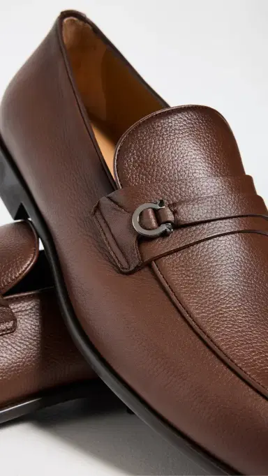 FERRAGAMO Desio Leather Loafers Cocoa Brown | Thumbnail 5 FERRAGAMO Desio Leather Loafers Cocoa Brown | Thumbnail 5