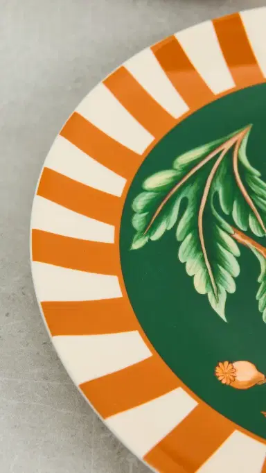 FARM Rio Floral Bird Dinner Plates Set of 2 Multi One Size | Thumbnail 4