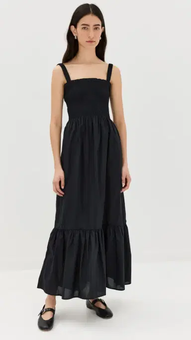 Hill House Home The Anjuli Nap Dress Black L | Thumbnail 2