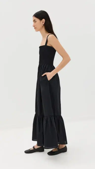 Hill House Home The Anjuli Nap Dress Black L | Thumbnail 4