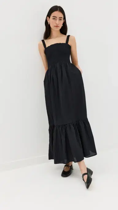 Hill House Home The Anjuli Nap Dress Black L | Thumbnail 5
