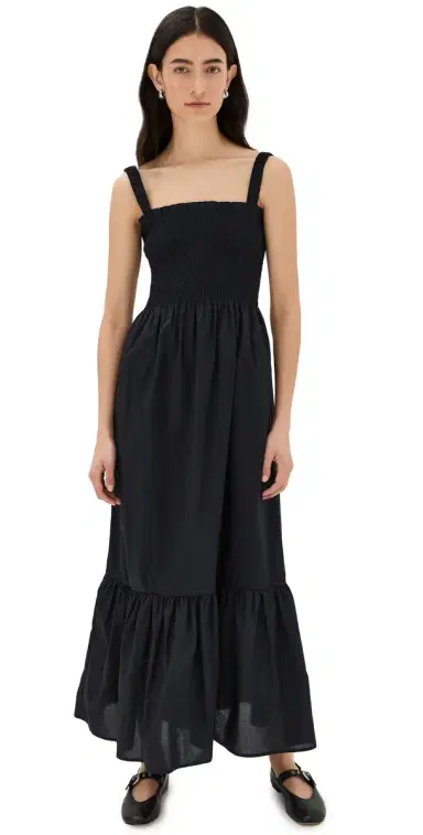Hill House Home The Anjuli Nap Dress Black L | Thumbnail 1