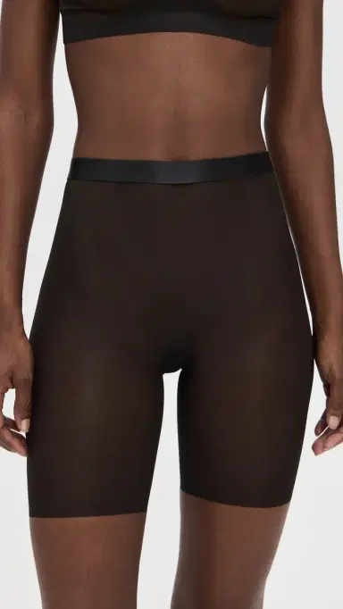 SPANX Mid Thigh Mesh horts Very Black | Thumbnail 2