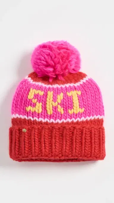 Lele Sadoughi The Ski Beanie Red Hot | Thumbnail 3 Lele Sadoughi The Ski Beanie Red Hot | Thumbnail 3