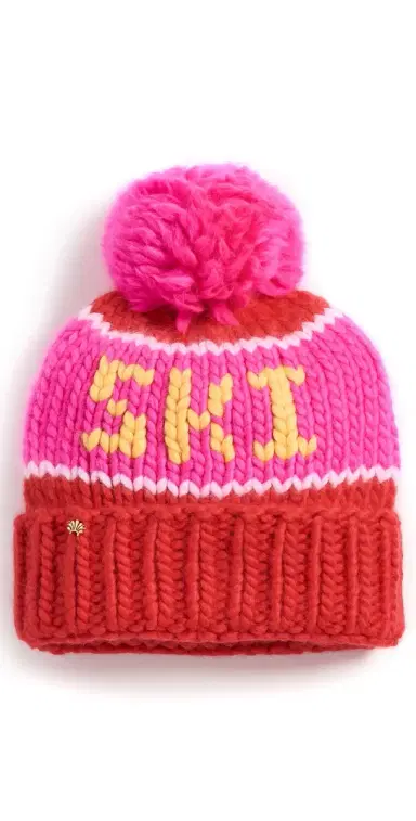 Lele Sadoughi The Ski Beanie Red Hot | Thumbnail 1 Lele Sadoughi The Ski Beanie Red Hot | Thumbnail 1