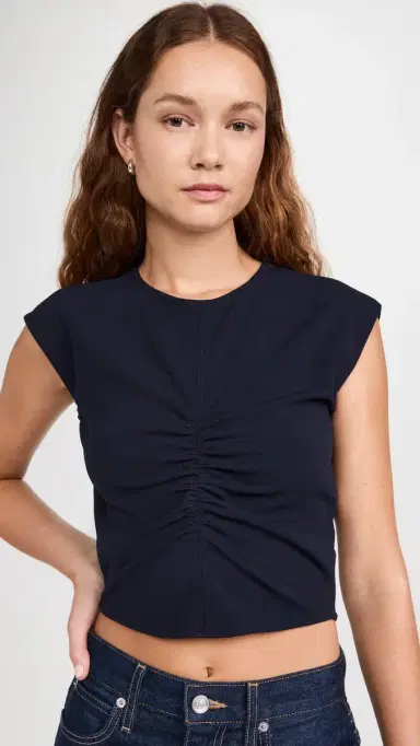 Tanya Taylor Betty Top Maritime Blue | Thumbnail 2 Tanya Taylor Betty Top Maritime Blue | Thumbnail 2