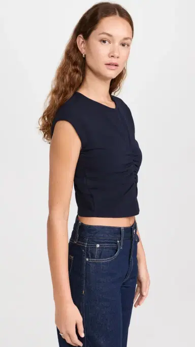 Tanya Taylor Betty Top Maritime Blue | Thumbnail 4 Tanya Taylor Betty Top Maritime Blue | Thumbnail 4