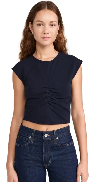 Tanya Taylor Betty Top Maritime Blue | Thumbnail 1 Tanya Taylor Betty Top Maritime Blue | Thumbnail 1