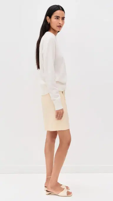 White + Warren Cashmere Crew Pullover oft White | Thumbnail 4